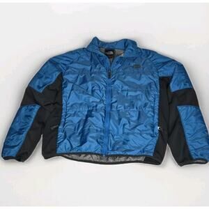 North Face Jacket Size LARGE Puffer bubble Jacket ( BLUE warm urban fashion)
